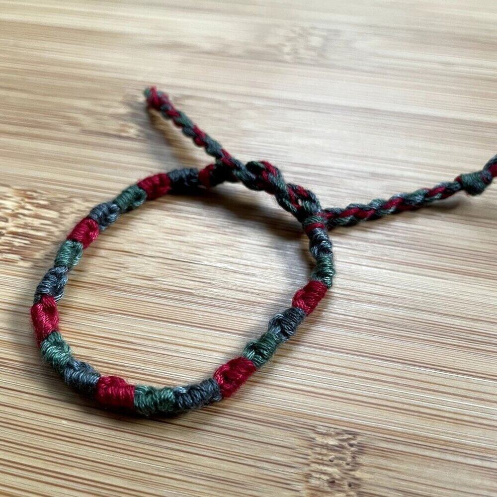 Crystal Woven Bracelet anklet trendy comfortable tie embroidery thread woven gif